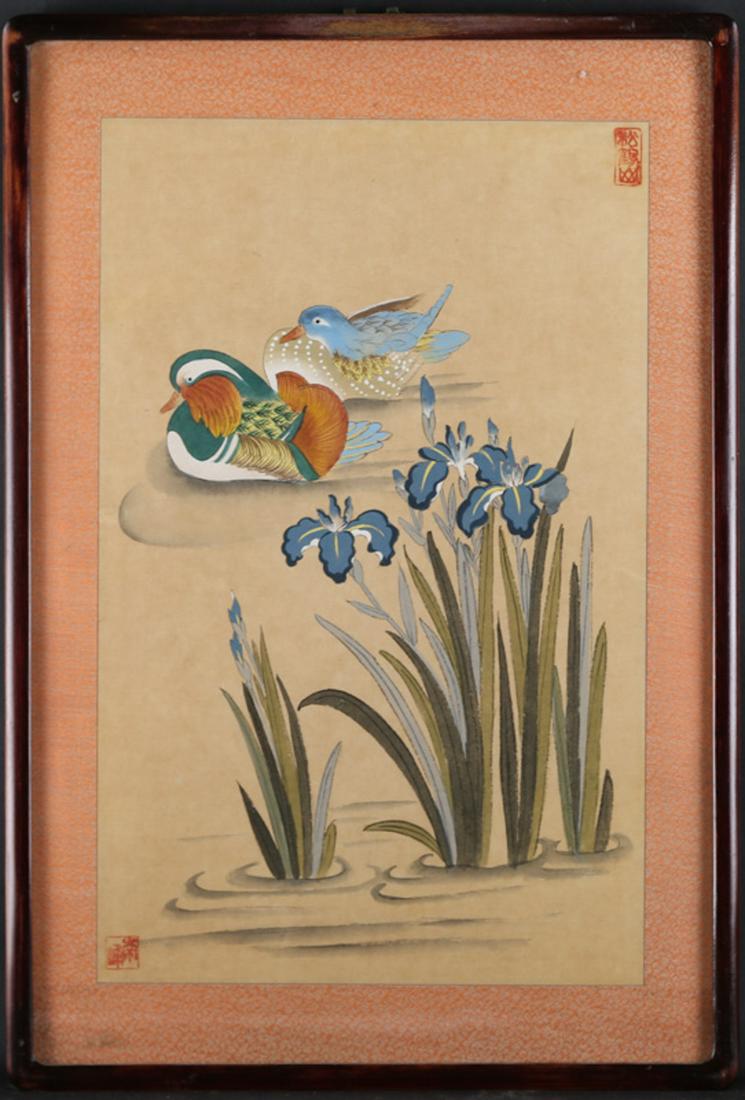 Chinese Beatiful Decoration Watercolor "Mandarin (1 of 7)