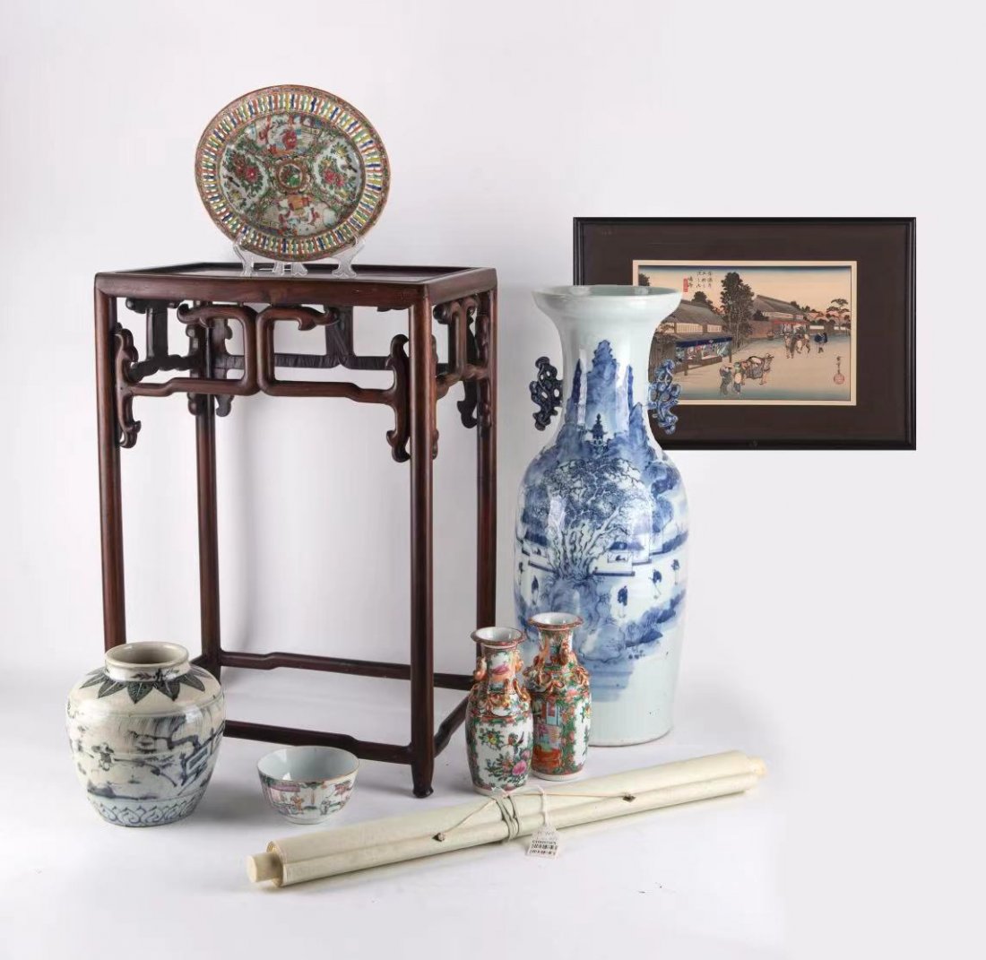 Antique Chinese Wood Stand (1 of 7)