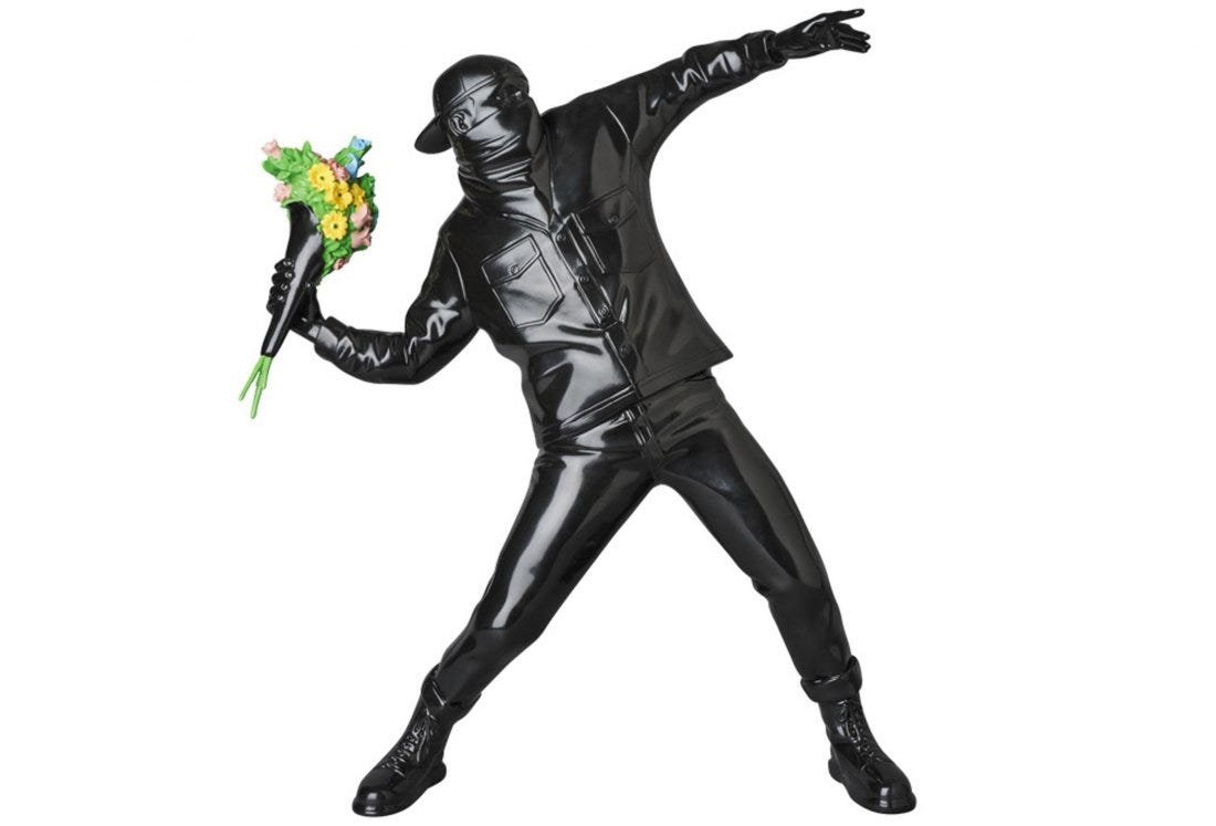 After Banksy FLOWER BOMBER(BLACK Ver.) (1 of 3)