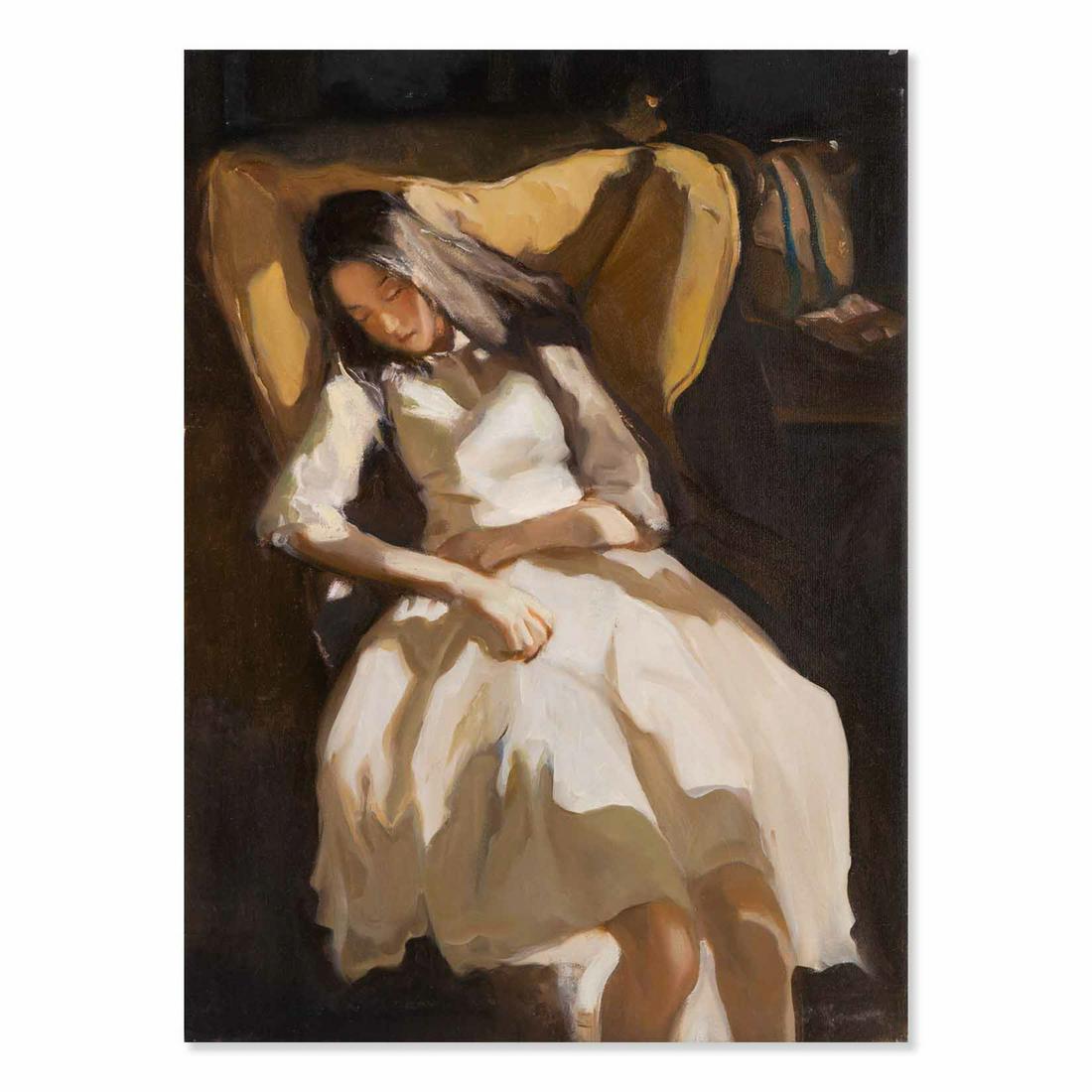 Expressionist Original Oil On Canvas "Sunny Day" (1 of 9)