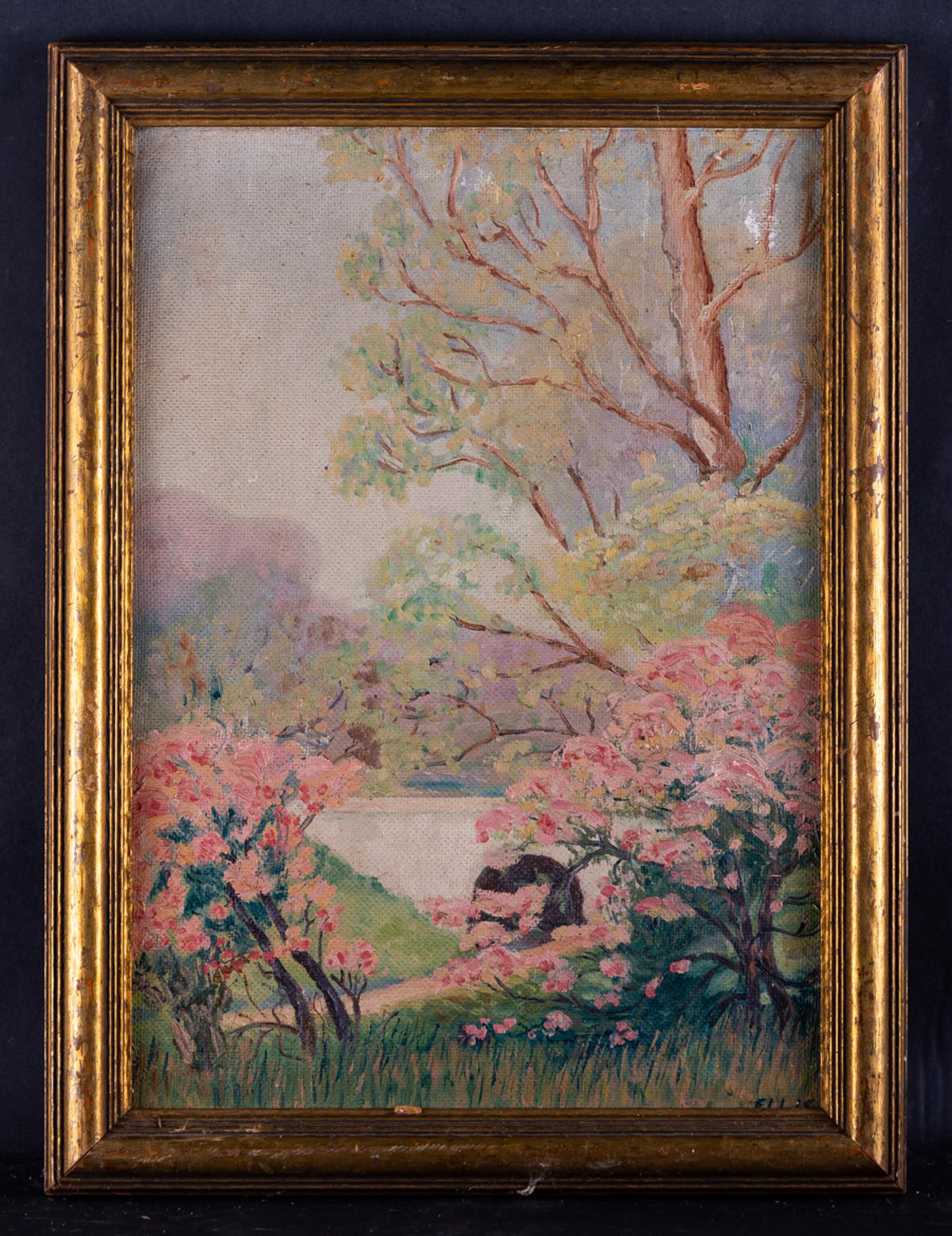 Vintage American Impressionist Original Oil "Spring (1 of 10)
