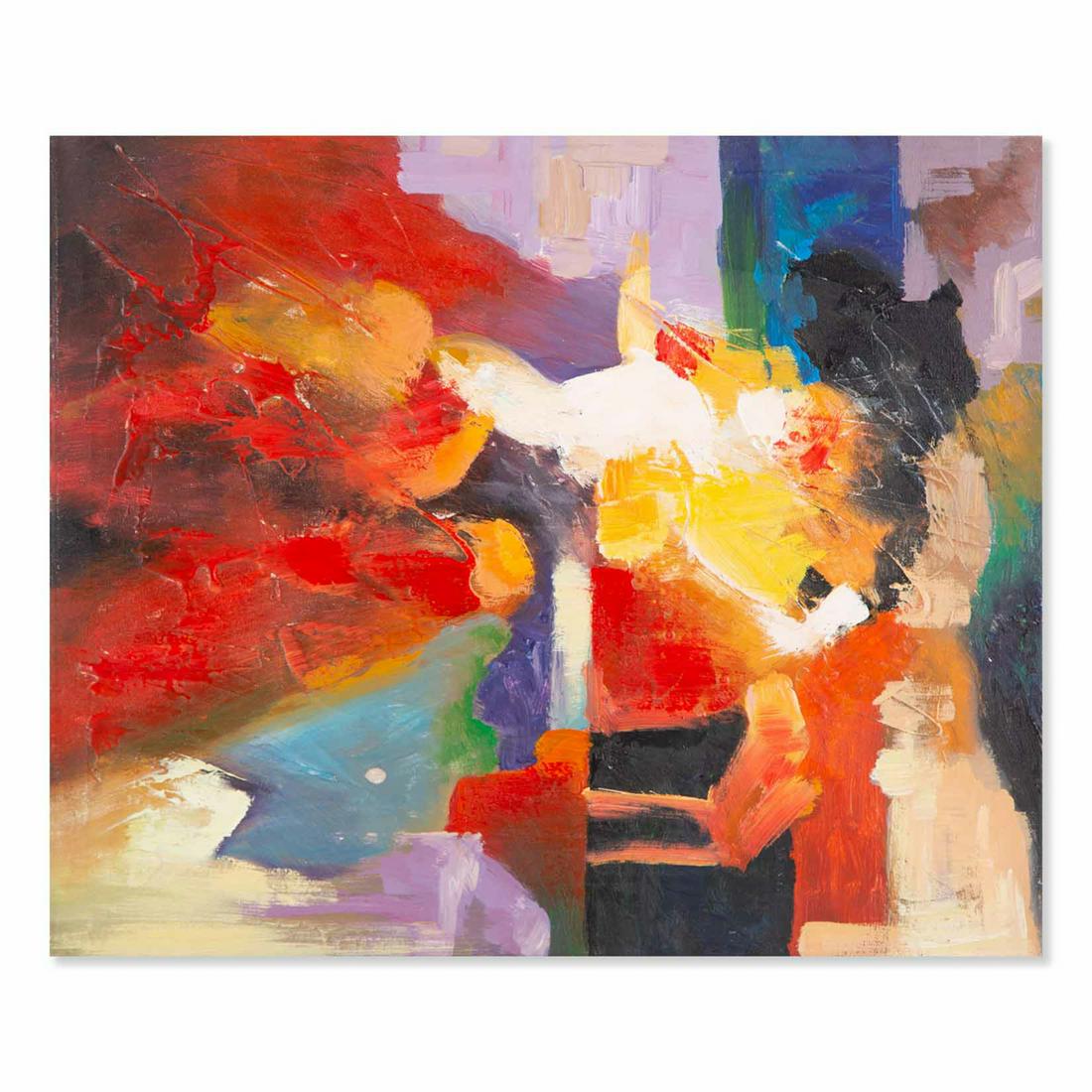 Abstract Original Oil On Canvas "Untitled" (1 of 10)