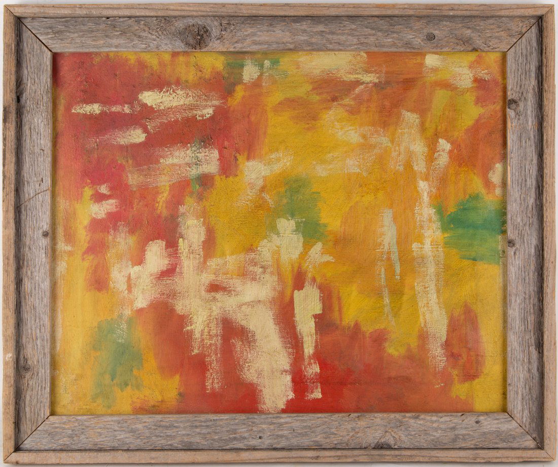 Fritz Bultman (1919 - 1985) "Untitled" Oil on canvas: Fritz Bultman (1919 - 1985) was active/lived in New York, Louisiana. Fritz Bultman is known for Abstract expressionist and geometric painting. Untitled Abstract Painting Medium: Oil on canvas Style: A