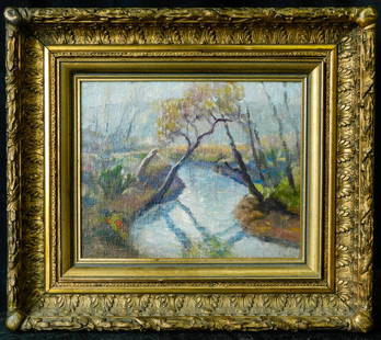 Clayton Sumner Price (Oregon, California, Iowa 1874 -: Clayton Sumner Price (1874 - 1950) was active/lived in Oregon, California, Iowa. Clayton Price is known for Modern figure, landscape, non ob. Signed On Lower Left Corner The Medium Is Oil on Board