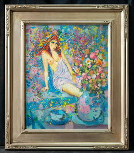 Walasse Ting ä¸é›„æ³‰(1929 - 2010) Oil: Walasse Ting (1929 - 2010) Walasse Ting (1929 - 2010) was active/lived in New York / China, France. Walasse Ting is known for Prints, non objective and abstract-design painting. Medium: OIl on