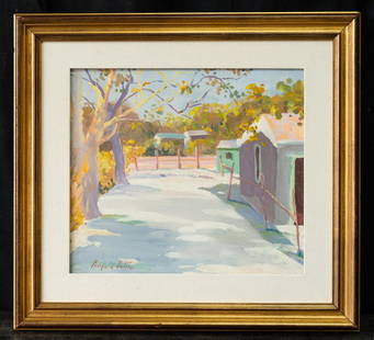 Fairfield Porter (1907 - 1975) New York Artist Oil: Fairfield Porter Fairfield Porter (1907 - 1975) was active/lived in New York, Illinois. Fairfield Porter is known for Landscape, coastal, figure, genre. Medium: Oil on canvas Size: 14" x 16" 