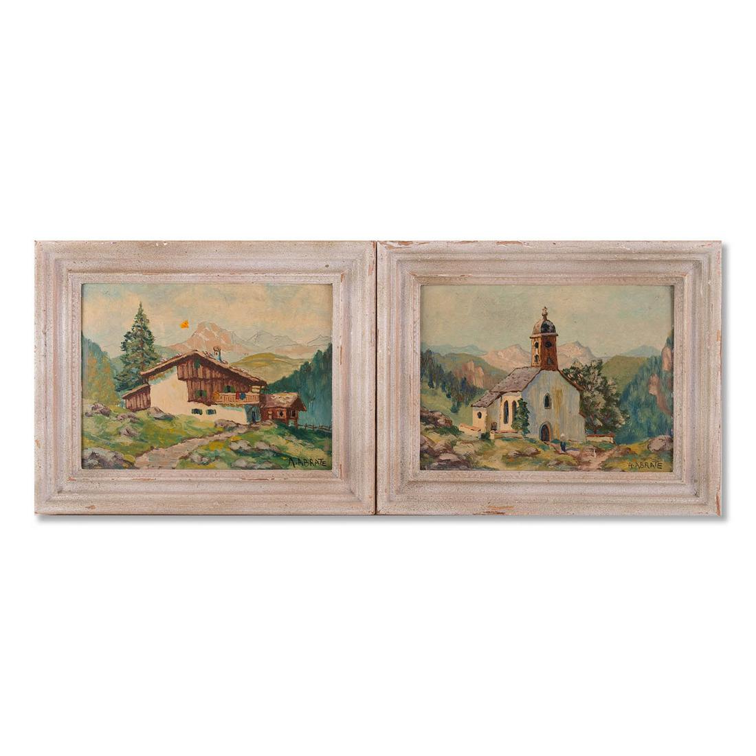 A Pair Of Angelo Abrate (1900 - 1985) Italian Artist (1 of 10)