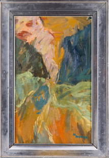 Milton Resnick (1917 - 2004) was active/lived in New: Milton Resnick (1917 - 2004) was active/lived in New York / France. Milton Resnick is known for Abstract expressionist painting. Untitled Medium: Oil on paper board Style: Abstract Size: 18" x 11" Fra