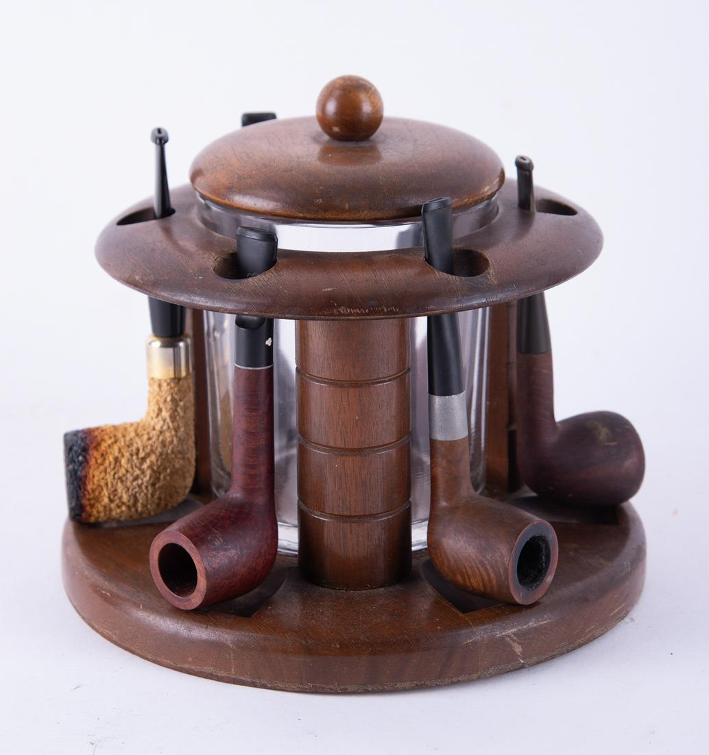 Lot Of 6 Smoke Pipes With Stand (Kay Woodie, Wagner, (1 of 10)