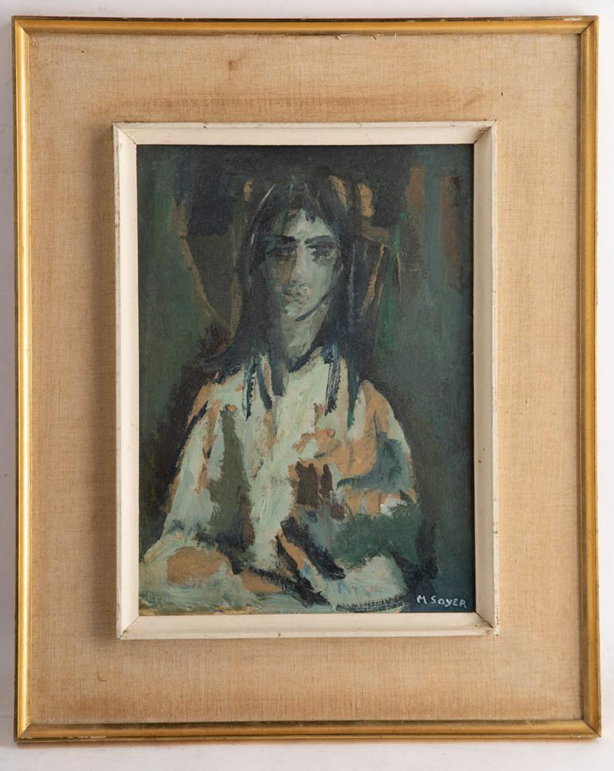Moses Soyer (1899-1974) American Oil Painting portrait (1 of 8)