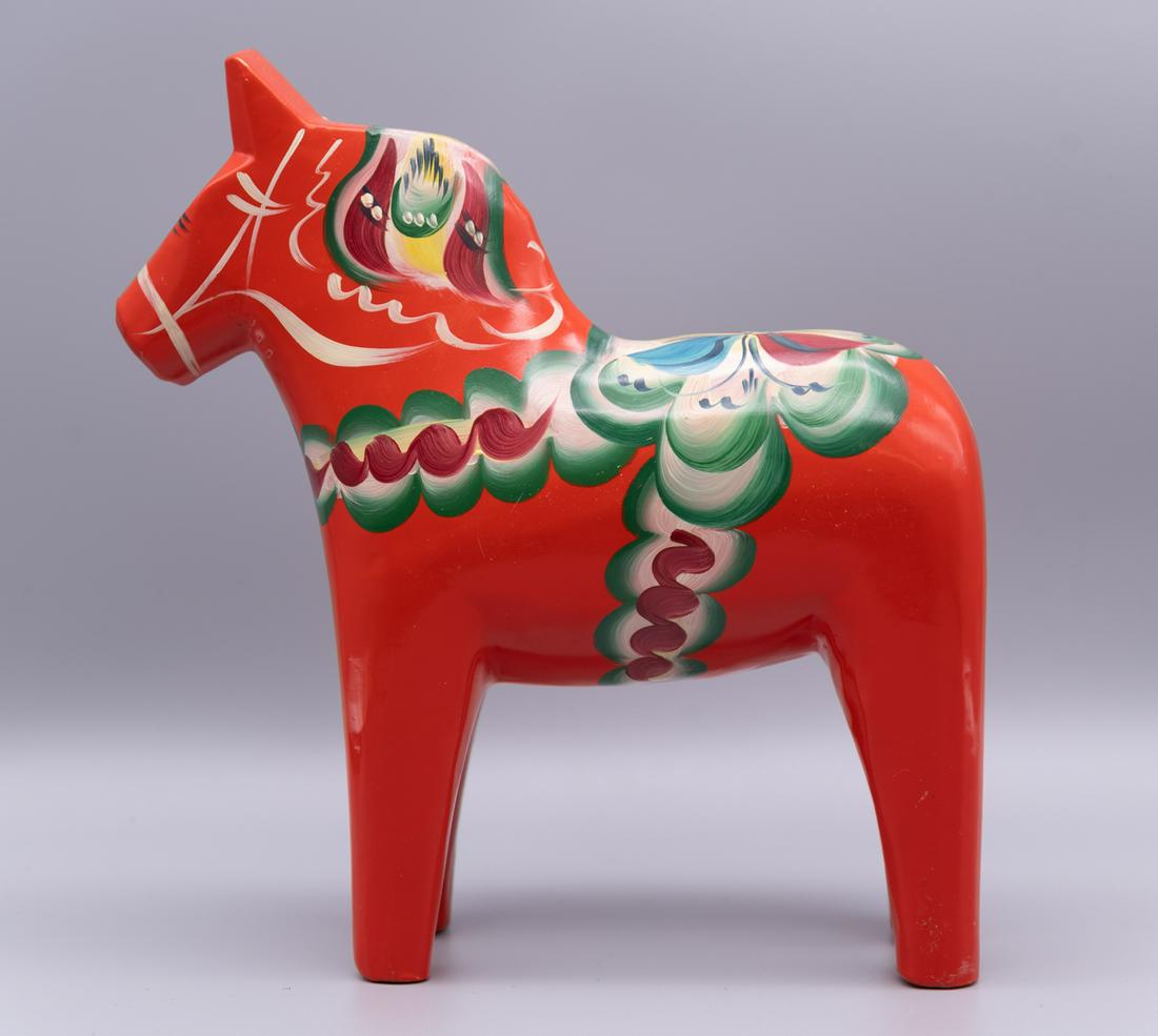 Vintage Swedish Wood Dala Horse (1 of 8)
