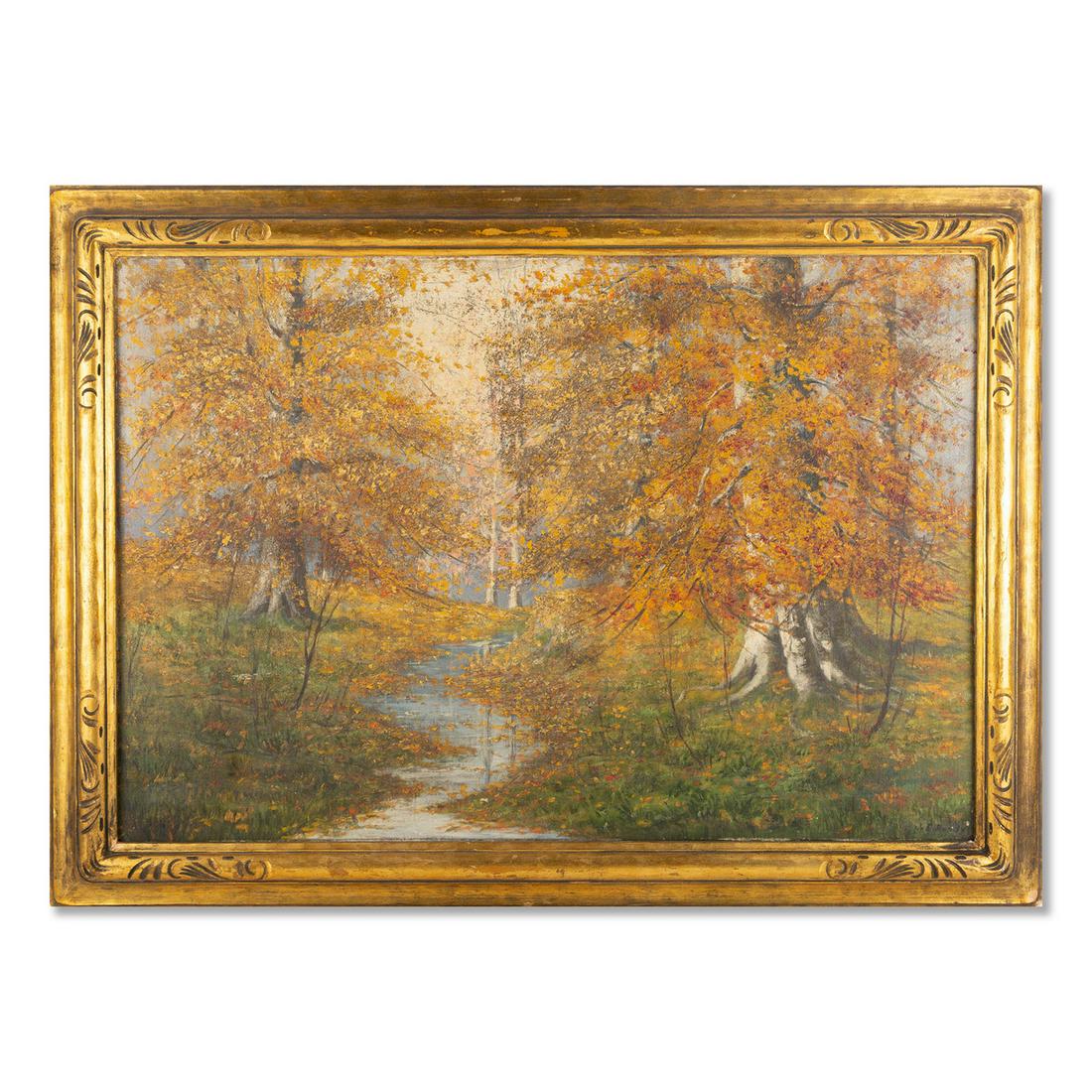 John Elwood Bundy (IND, NC,1853-1933) autumn landscape (1 of 13)