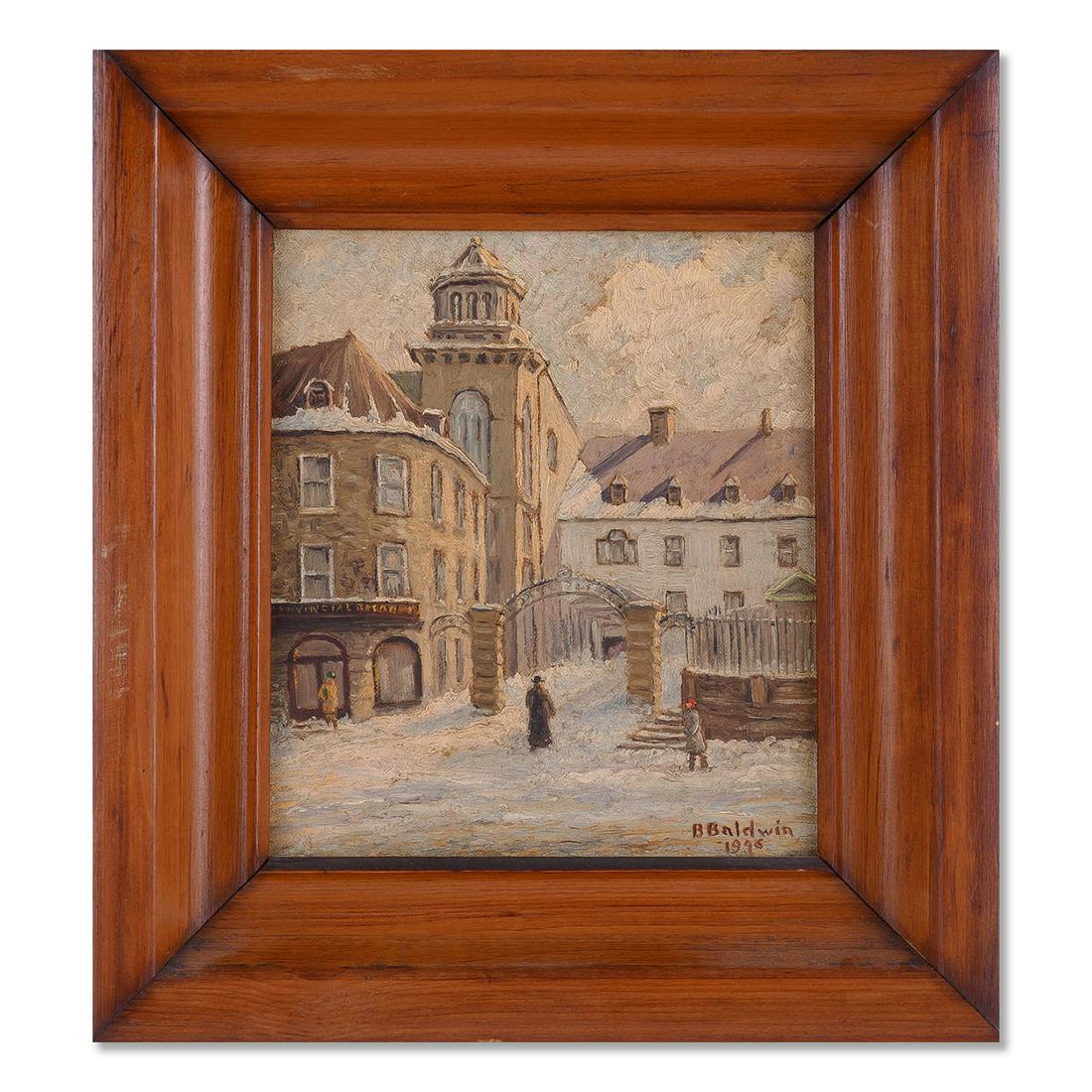 1946 Betty Baldwin 1889 - 1981 Oil On Board "Winter (1 of 10)