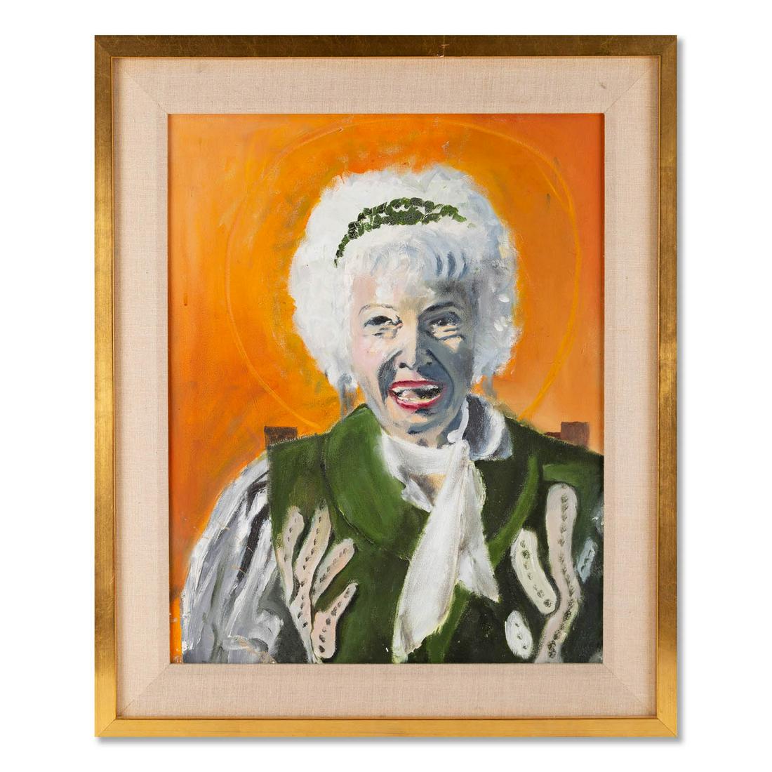 Original Modernist Oil Painting "Portrait of Woman " (1 of 8)