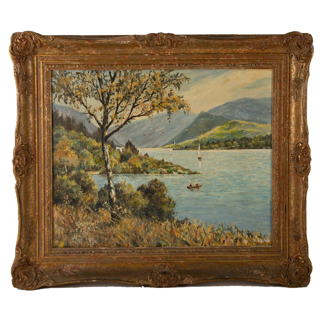 Antonio Cirino (American, 1889-1983): Antonio Cirino (American, 1889-1983) Medium: Oil on canvas Frame Size: 25.5" x 22" Size: 20" x16 " signed: Condition: Condition: great, no visible damage Provenance: Estate Collection from New Jersey 