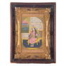 Small Mughal Empire Original Oil "Portrait Of Empress"