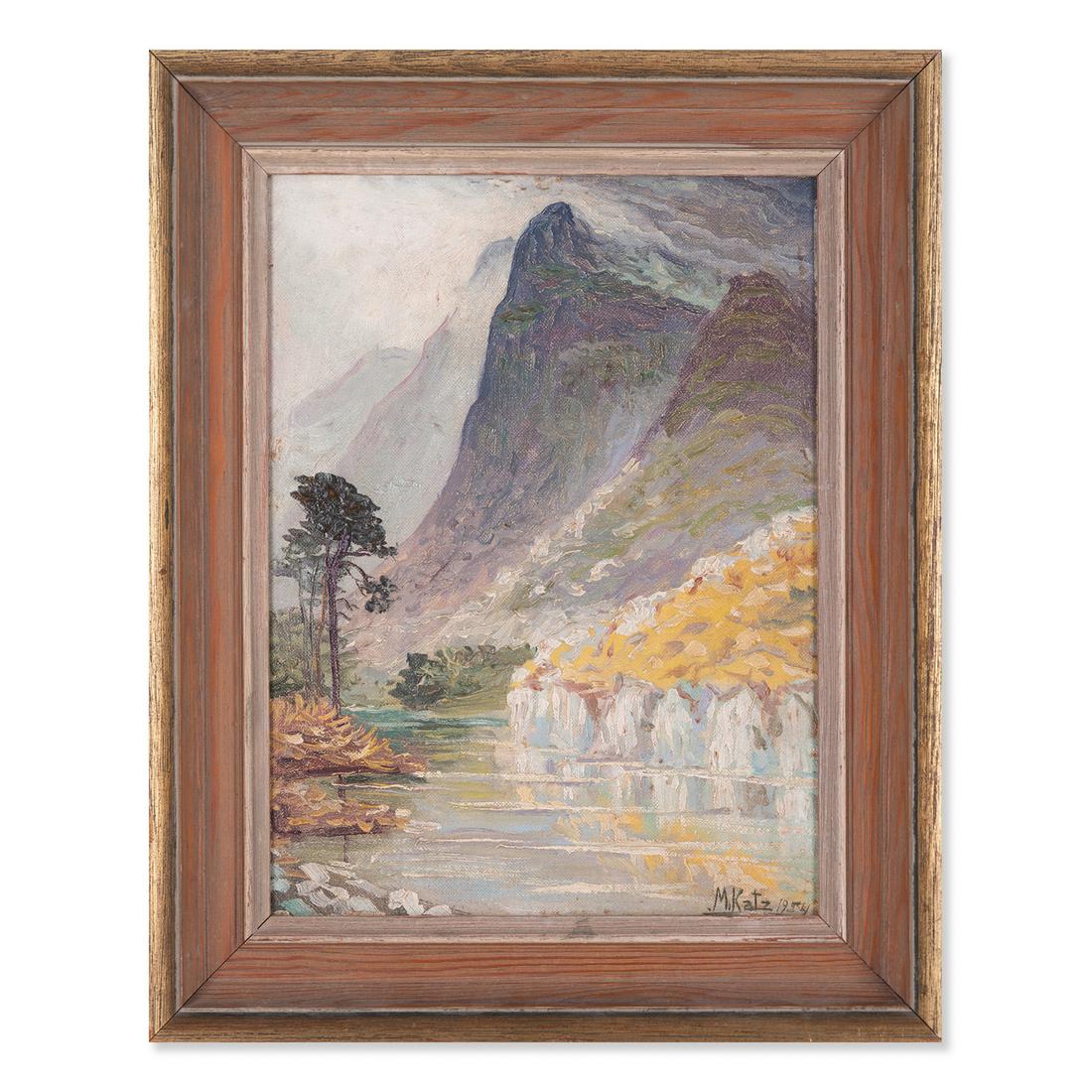 Morris Katz (1931 - 2010) NY Artist Oil "Landscape" (1 of 10)