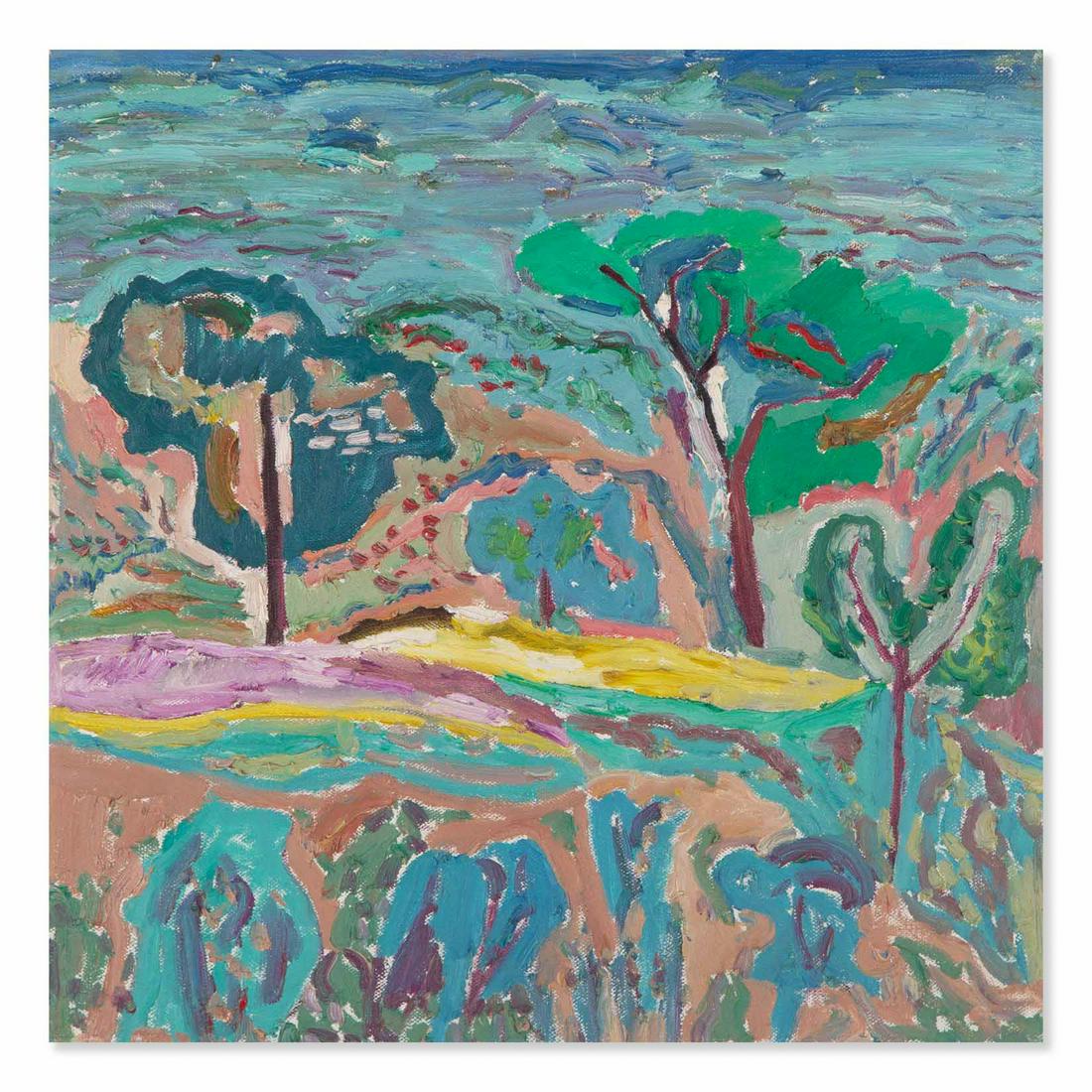 Original Abstract Oil On Canvas "Landscape" (1 of 10)