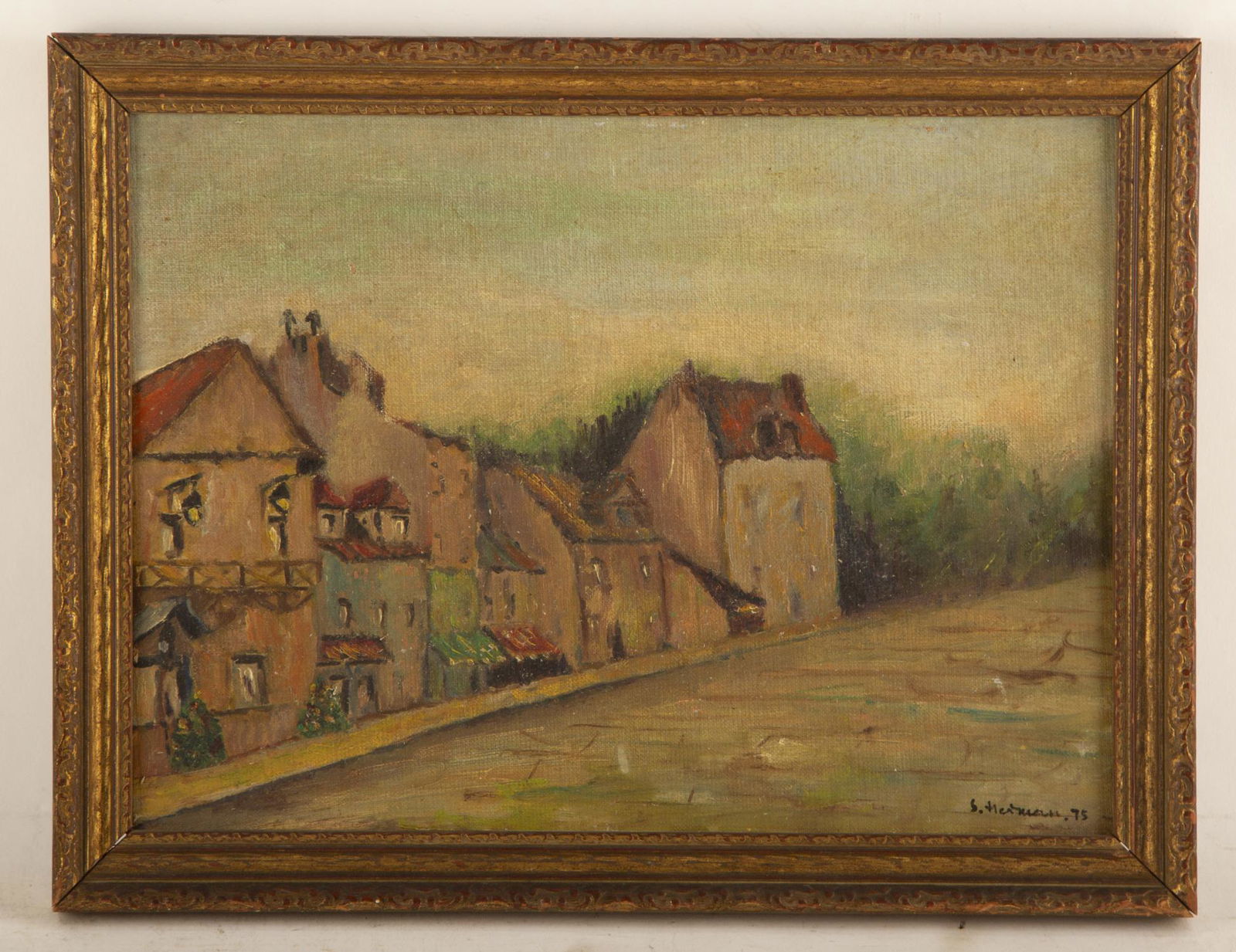 Sali Herman (1898 - 1993) Australian Artist Oil: Sali Herman (1898 - 1993) Australian Artist. Medium: Oil On Board Frame Size: 11.5" x 15" Size: 10" x 13 " signed: Condition: great, no visible damage Bidders need to know All the items are sold as is