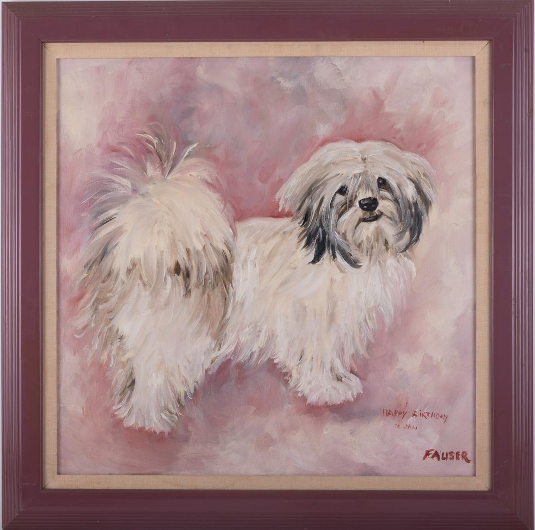 Early 20th Century Impressionist Oil On Canvas "Maltese": Title: Maltese Medium: Oil On Canvas Size: 18 x 18 inches Frame: 22.5 x 22.5 inches Age: Early 20th Century Condition: Painting is in excellent condition. Signature: Signed Artist: Florence Fauser Gre