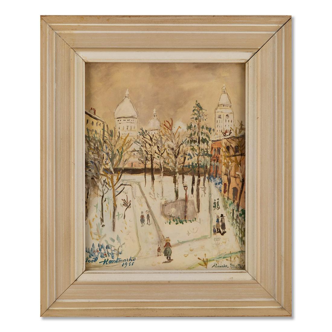 Vintage Impressionist Print On Paper "Winter Scene": Title: Winter Scene Medium: Print on Paper Painting Size: 13.5" x 10" Frame Size: 19" x 16" Age: Vintage Condition: In overall great condition Artist: Unclear/Lower Left Great for collection or home d