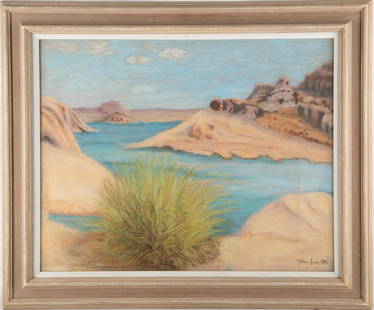 William Louis Otte (1871 - 1957) New York, California, Pastel / Paperboard: William Louis Otte (1871 - 1957) New York, California, Pastel / Paperboard Medium: Pastel / Paperboard Frame Size: 29.5" x 24.5" Size: 23.5" x 18.5 " signed: Condition: good overall condition for