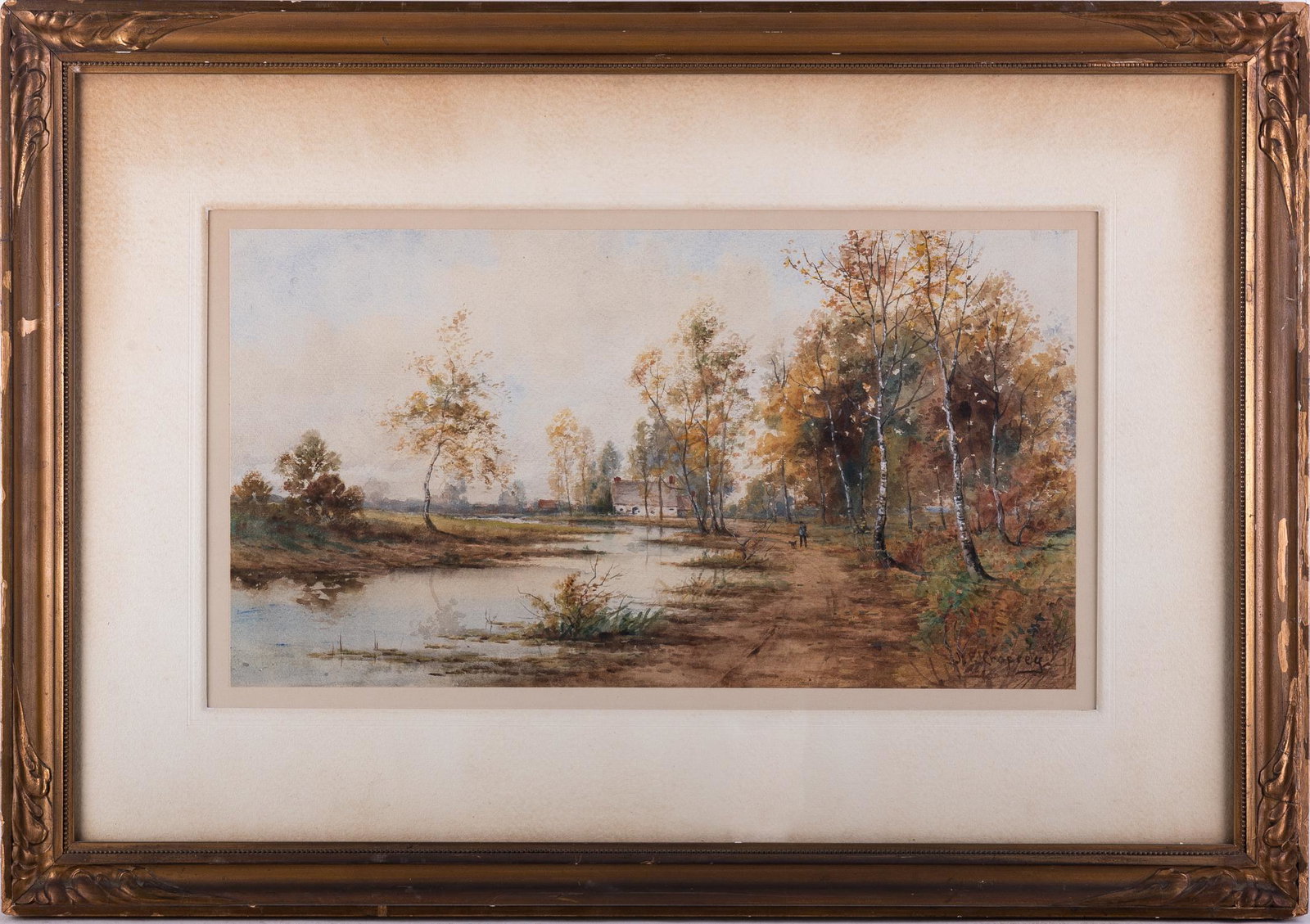 Jasper Cropsey (1823 - 1900) New York Artist Watercolor (1 of 10)