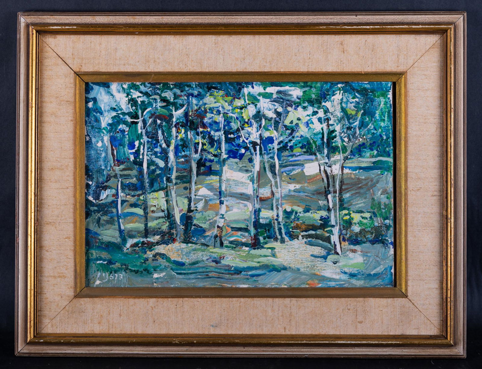 Vintage Canadian Impressionist Original Oil "Forest Scene" Signed (1 of 10)
