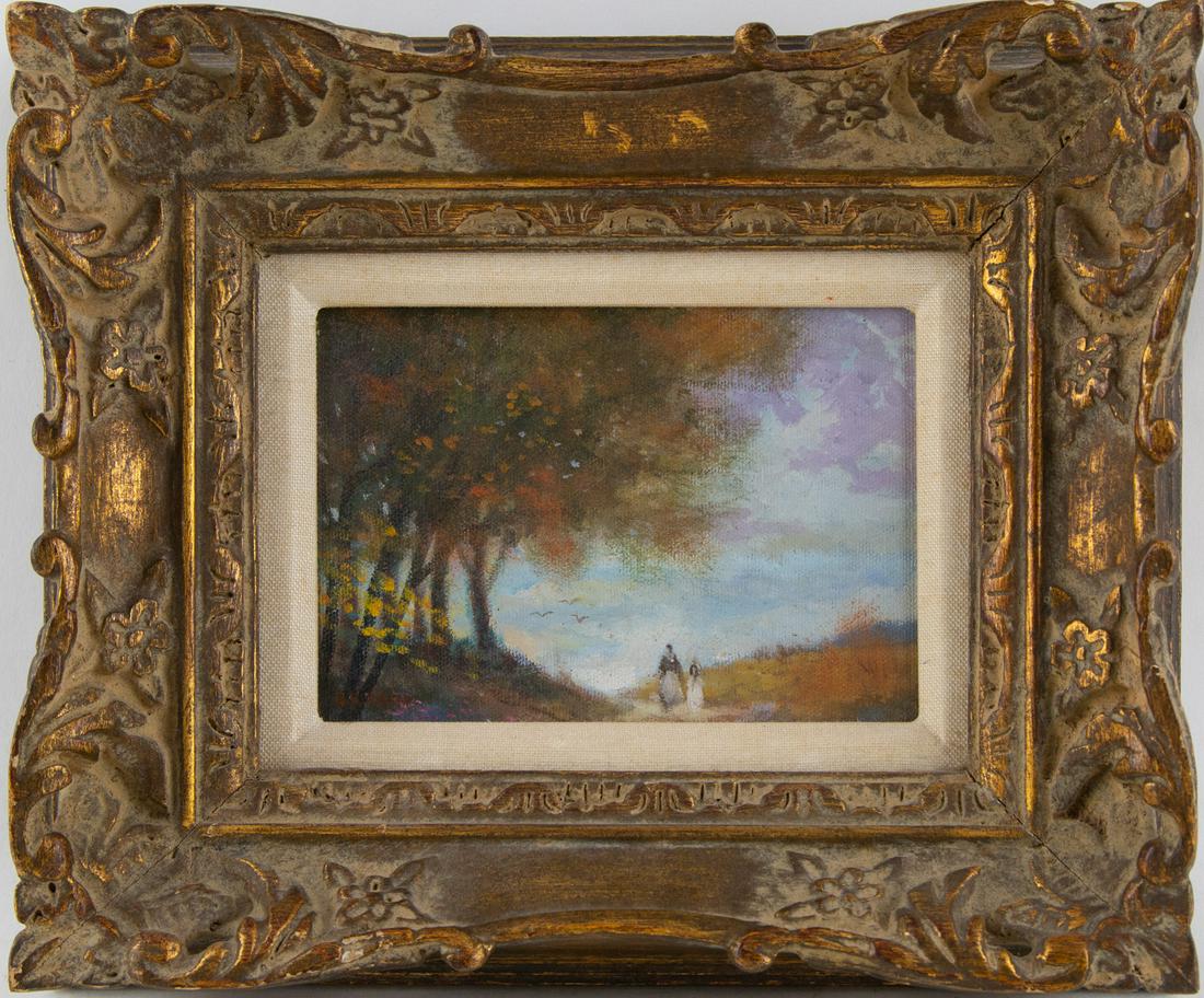 Joseph Henry Sharp(1859-1953) Landscape Oil On Board "Going Home" (1 of 10)