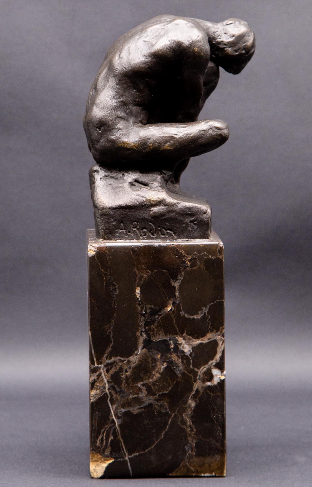 Vintage Bronze Sculpture With Marble Base (1 of 9)