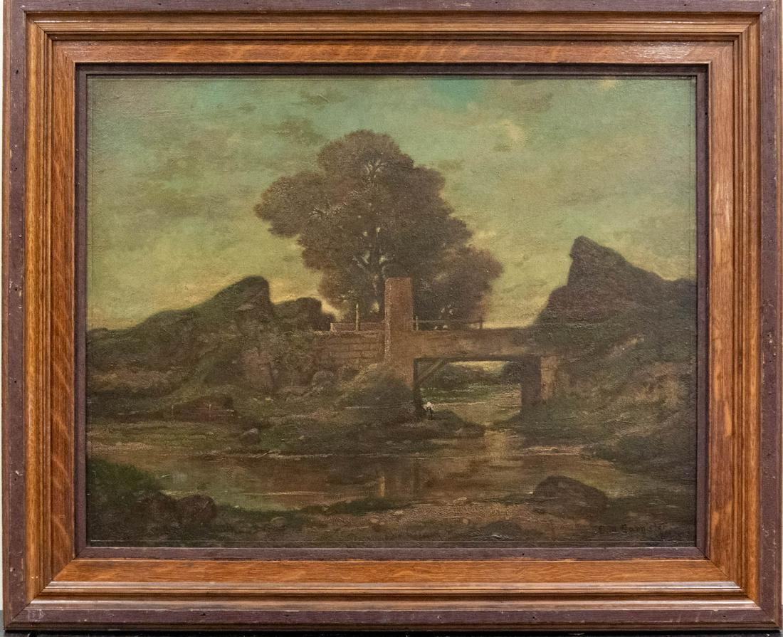 Edward Mitchell Bannister (1828 - 1901 MA/Canada Artist Oil (1 of 10)