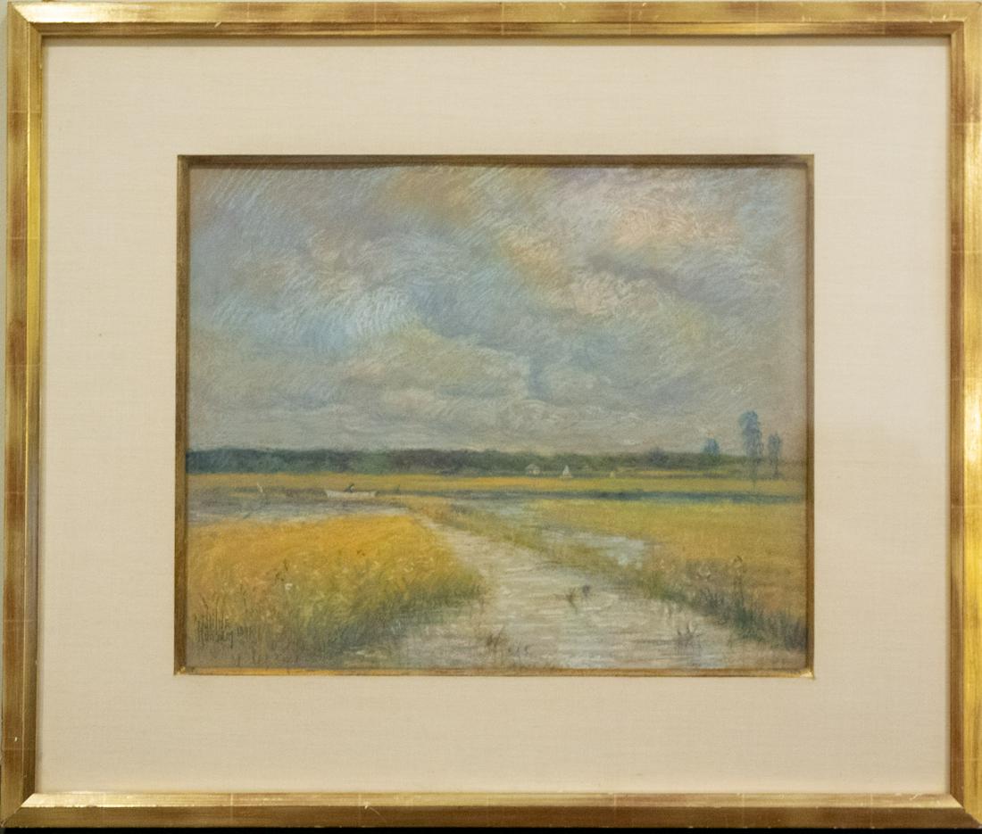Childe (frederick) Hassam (1859 1935) Ny Artist Pastel Auction