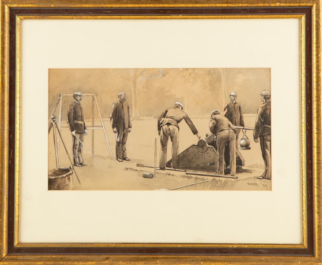 Manner Of Winslow Homer (1836-1910) Mixed Media Portrait (1 of 9)