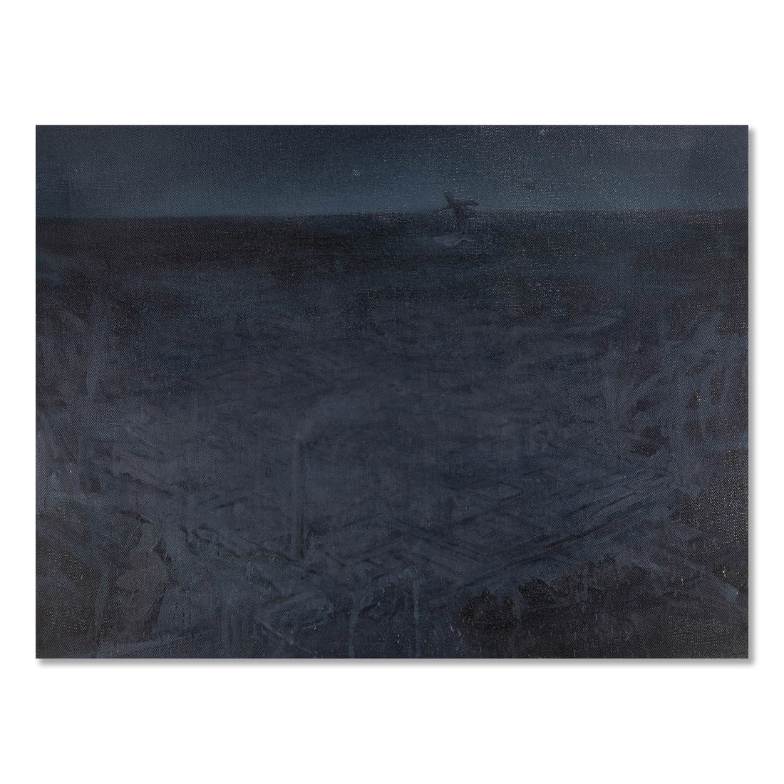 HaiJun Chen Impressionist Original Oil Painting "Blue Night": Title: Blue Night Medium: Oil on canvas Size: 23.5 x 31 inches Frame: Framing options available! Condition: The painting appears to be in excellent condition. Year: 2000 Circa Artist: HaiJun Chen Sign