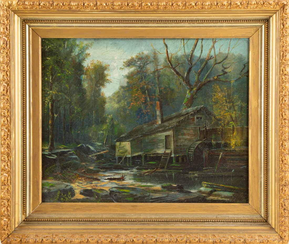 Hermann Ottomar Herzog (1832-1932) Landscape Oil On Canvas (1 of 12)