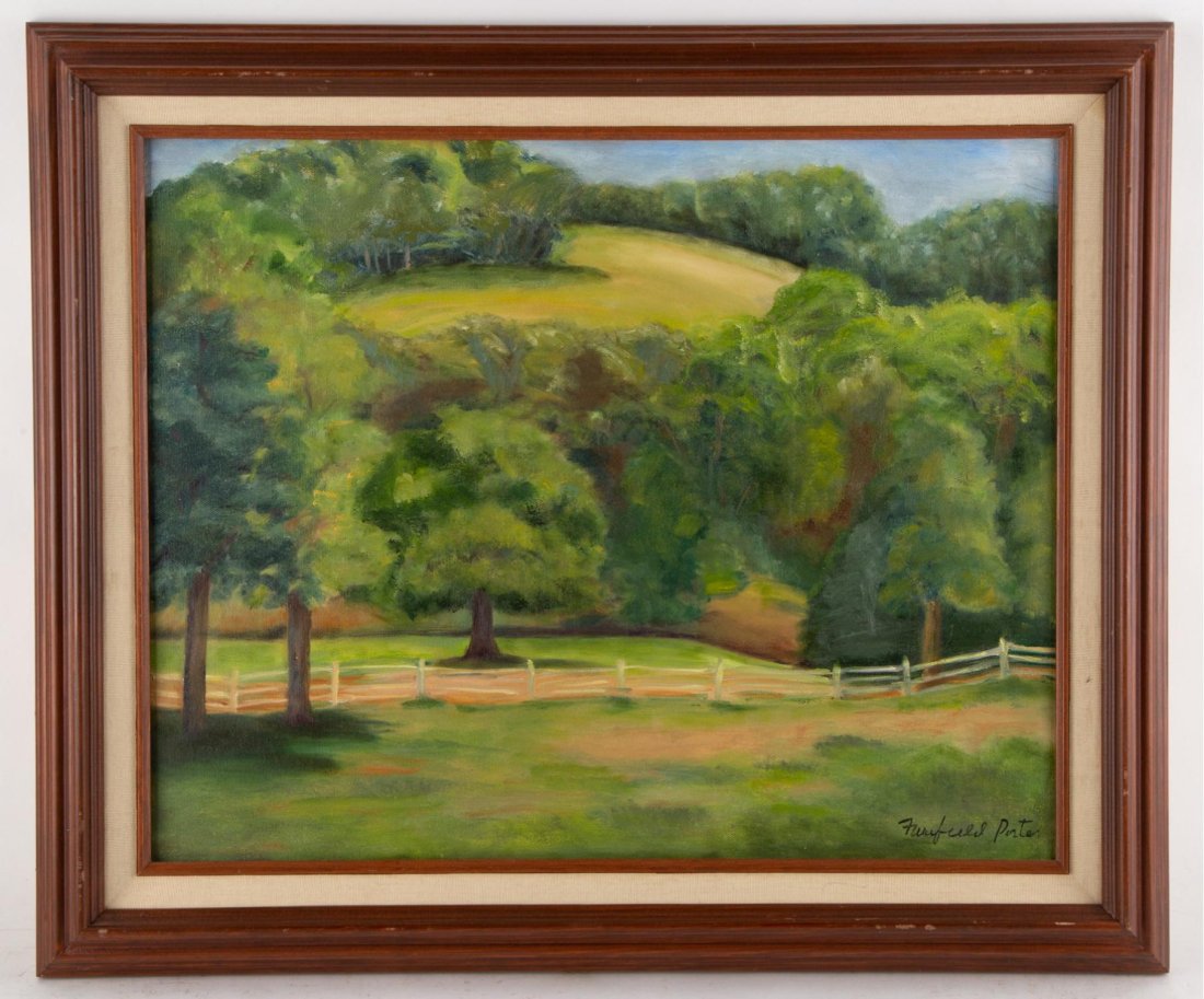 Signed Fairfield Porter Landscape Oil Painting (1 of 10)