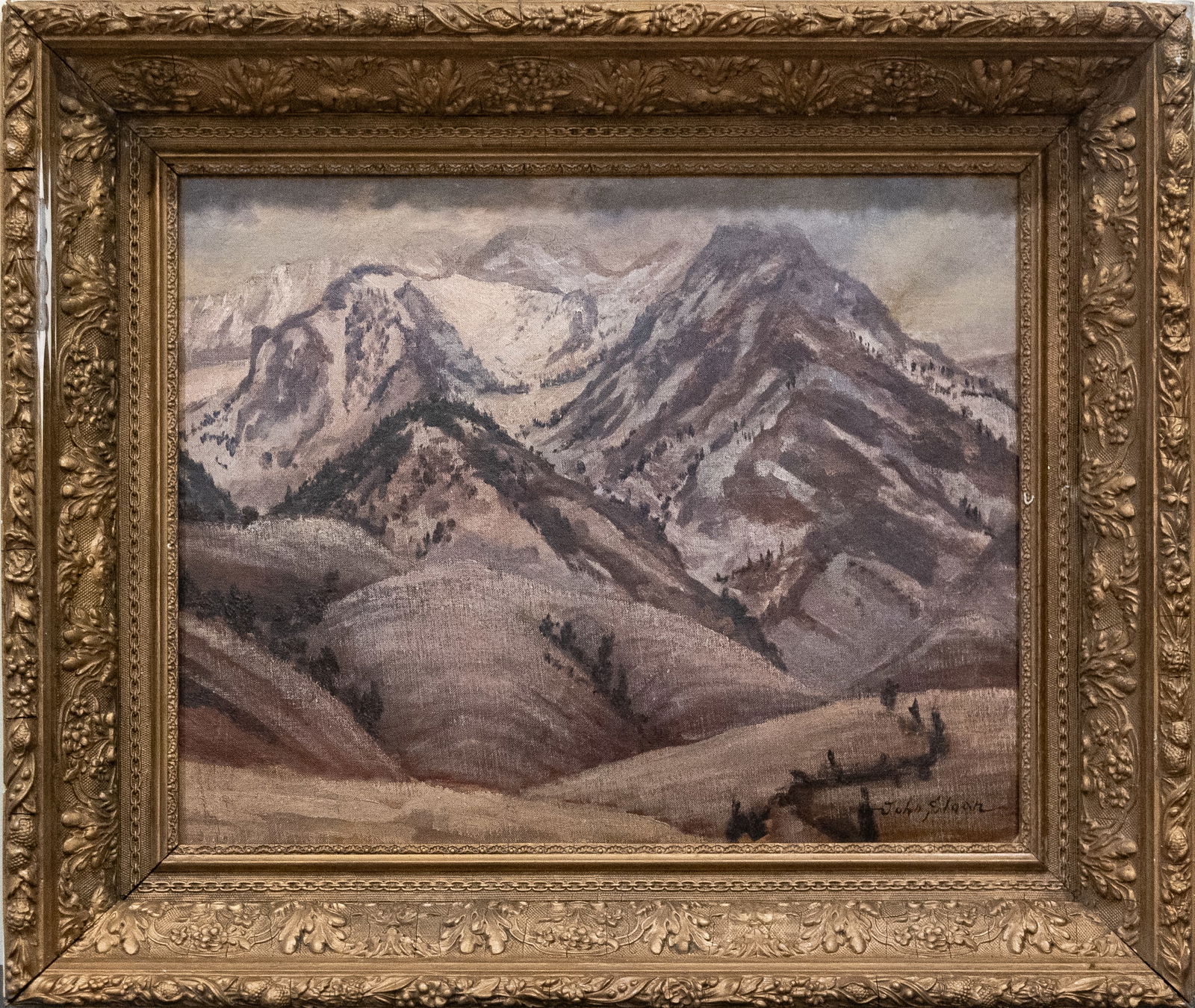 John French Sloan (1871 - 1951) New York/New Mexico Artist Oil On Canvas Board (1 of 10)