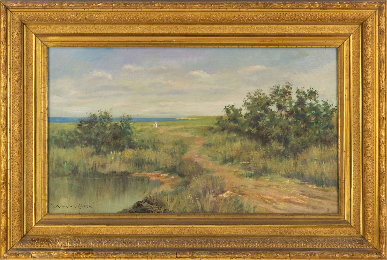 William Merritt Chase (American, 1849 - 1916) Landscape Oil On Canvas (1 of 10)