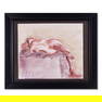 VIntage Modernist Original Mixed Media "Reclining Nude"