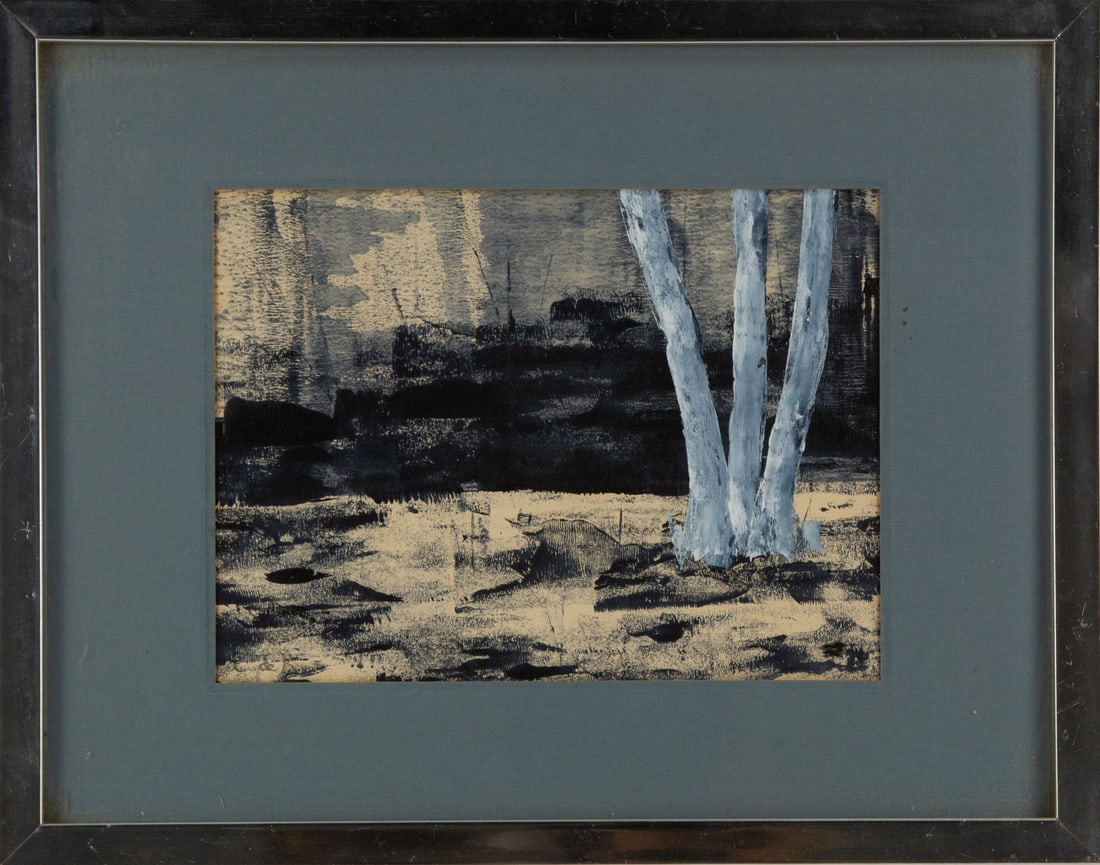 Elaine Marie Catherine de Kooning Landscape Gouache (1 of 12)