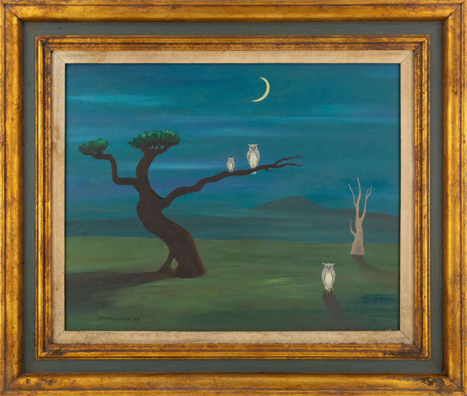 Gertrude Abercrombie ( American, 1909 ? 1977) Landscape Oil On Board (1 of 12)