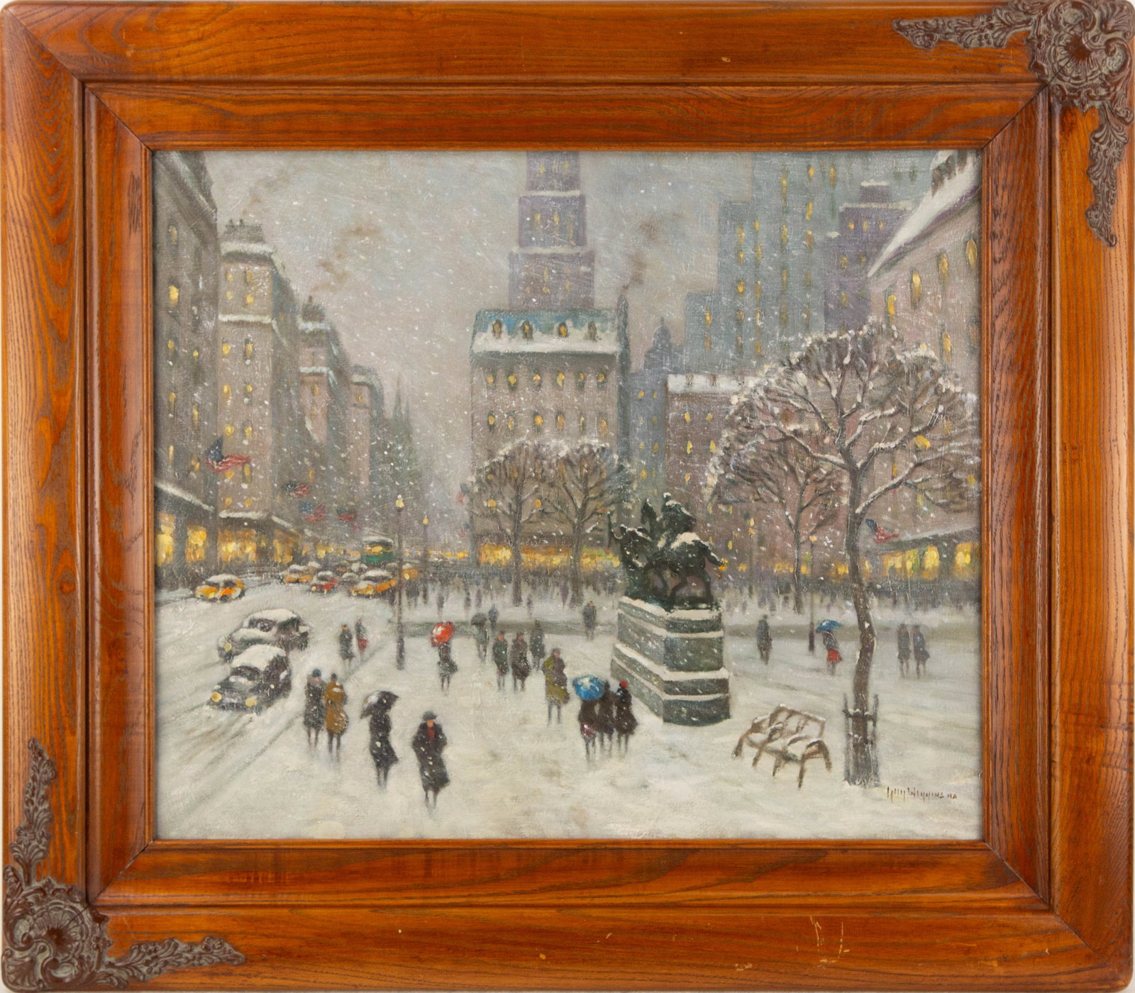 Guy Carleton Wiggins NA ( American, 1883 - 1962 ) Landscape Oil On Canvas (1 of 12)