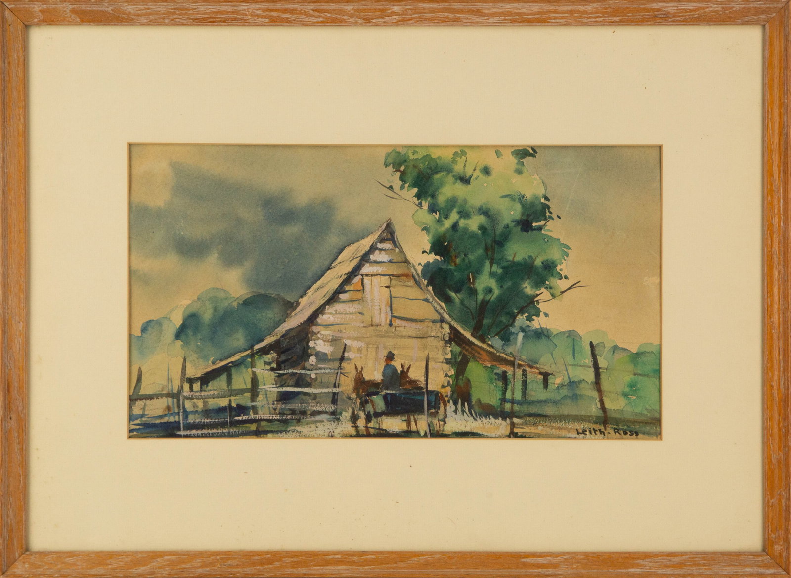 Harry Leith-Ross ( British-American, 1886 - 1973 ) Landscape Watercolor (1 of 13)