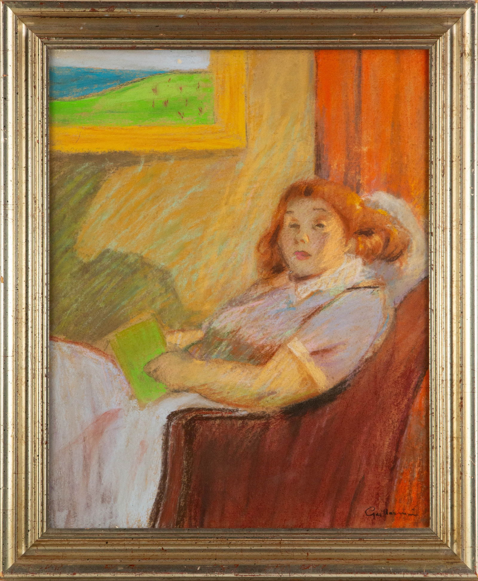 Jean Baptiste Armand Guillaumin ( French, 1841-1927 ) Portrait Pastel (1 of 12)