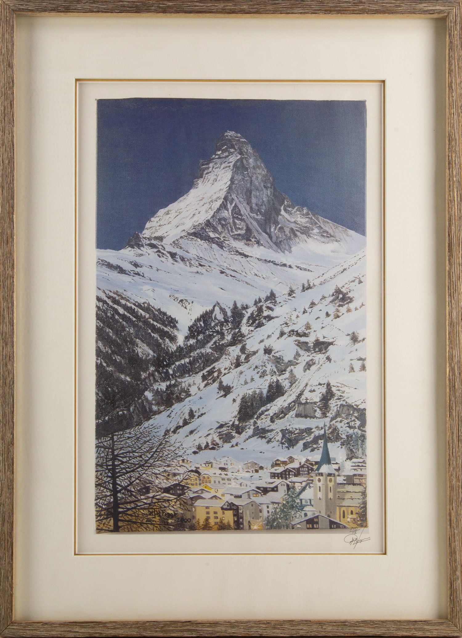 Landscape 140 / 12 Limited Edition Photography Print "Matterhorn": Title: Matterhorn Medium: 140 / 12 Limited Edition Photography Print Painting Size: 22" x 14" Frame Size: 29" x 21" Condition: This artwork is in good overall condition for its age. Signature: Signed 