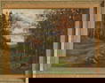 John Joseph Enneking (1841-1916) Landscape Oil On Board