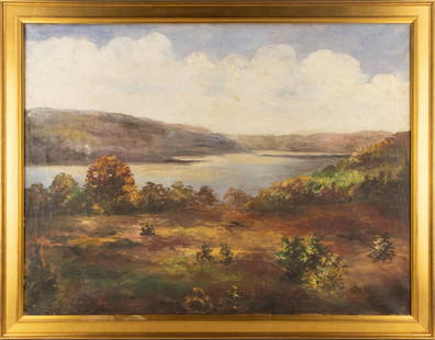 Sanford Robinson Gifford ( American, 1823-1880 ) Landscape Oil On Canvas: Medium: Oil On Canvas Style: Landscape Painting Size: 26.5 x 35 inches Frame Size: 30 x 38.5 inches Condition: This artwork is in good overall condition for its age. Signature: Signed Artist: Sanford