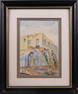 Vintage Impressionist Watercolor On Paper "Building"