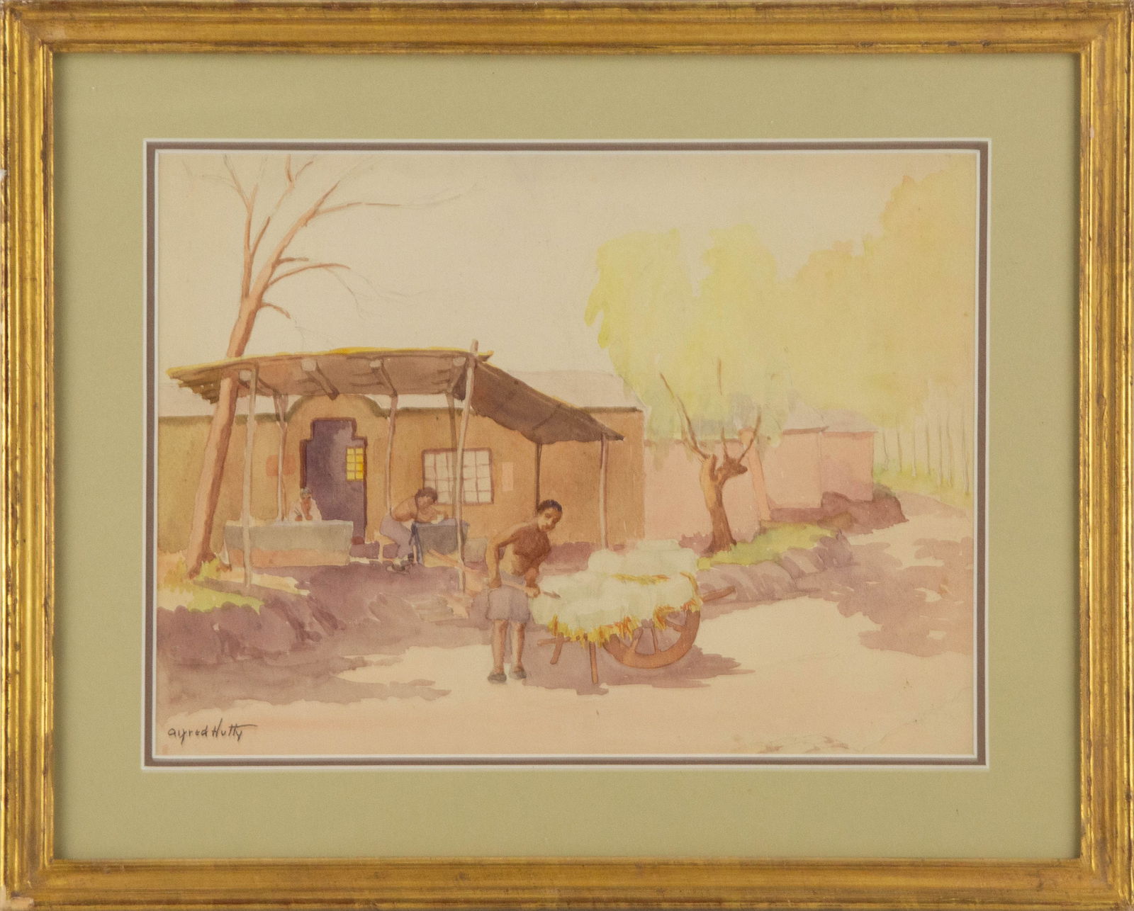 Alfred Heber Hutty ( American, 1877 - 1954 ) Landscape Watercolor (1 of 13)