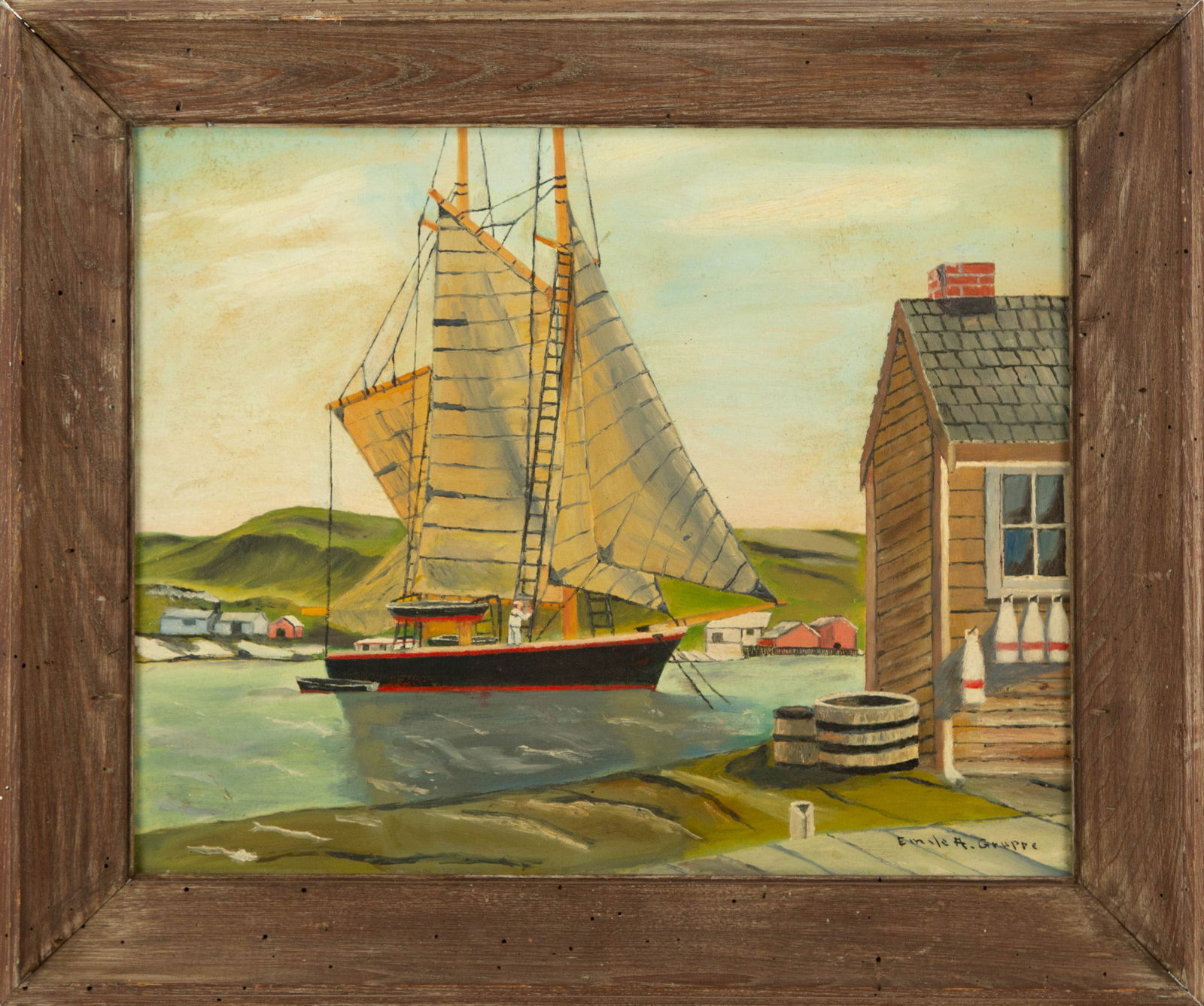 Emile Albert Gruppe (American, 1896 - 1978) Landscape Oil On Board (1 of 12)